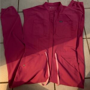 Figs Cancer Pink Technical Collection Jumpsuit